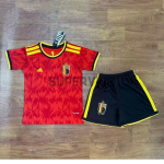 Camiseta Bélgica Primera Equipación Mundial 2026 Rojo Niño Kit