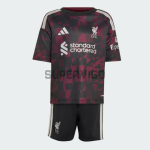 Camiseta Liverpool Tercera Equipación 2026/2027 Negro/Rojo Oscuro Niño Kit