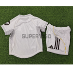 Camiseta Real Madrid Primera Equipación 2025/2026 Blanco Niño Kit (EDICIÓN JUGADOR)