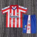 Camiseta Atletico de Madrid Segunda Equipación Retro 1996/1997 Rojo/Blanco Niño Kit