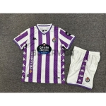 Camiseta Real Valladolid Primera Equipación 2025/2026 Morado/Blanco Niño Kit con Parche La Liga