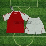 Camiseta Arsenal Primera Equipación 2025/2026 Rojo/Blanco Niño Kit
