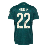 Camiseta RUDIGER 22 Real Madrid Segunda Equipación 2026/2027 Verde Oscuro con Parche HP