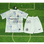 Camiseta Inter de Milan Segunda Equipación 2025/2026 Blanco Niño Kit