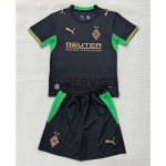 Camiseta Borussia Mönchengladbach Segunda Equipación 2026/2027 Negro Niño Kit
