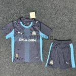 Camiseta Olympique Marsella Segunda Equipación 2025/2026 Azul Marino Niño Kit