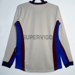 Camiseta Barcelona Segunda Equipación Retro 1998/99 ML Beige