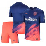 Camiseta Atlético De Madrid Segunda Equipación 2021/2022 Niño Kit