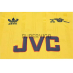 Camiseta Arsenal Segunda Equipación Retro 1989/91 ML Amarillo