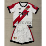 Camiseta Rayo Vallecano Primera Equipación 2025/2026 Blanco/Rojo  con Parche La Liga
