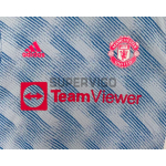 Camiseta Manchester United Segunda Equipación Retro 2021/2022 Azul (EDICIÓN JUGADOR)
