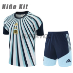 Camiseta de Entrenamiento Argentina 2026 Niño Kit Azul/Blanco