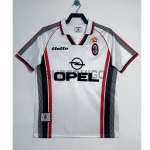 Camiseta AC Milan Segunda Equipación Retro 1997/98 Blanco