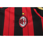 Camiseta AC Milan Primera Equipación Retro 2013/14 ML Rojo/Negro Niño Kit