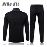 Sudadera De Entrenamiento AC Milan 2025/2026 Niño Kit Negro/Rojo con Estampado