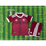 Camiseta Qatar Primera Equipación Mundial 2026 Rojo Niño Kit