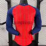 Camiseta España Primera Equipación Mundial 2026 ML Rojo/Azul (EDICIÓN JUGADOR)