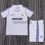 Camiseta Real Madrid Primera Equipación Retro 1988/90 Blanco Niño Kit