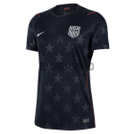 Camiseta EE.UU Segunda Equipación Mundial 2026 Negro Obsidiana Mujer