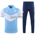 Polo Manchester City 2022/2023 Kit Azul/Blanco