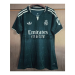 Camiseta Real Madrid Segunda Equipación 2026/2027 Verde Oscuro Mujer con Parche HP