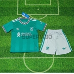 Camiseta Liverpool Tercera Equipación 2025/2026 Verde Niño Kit