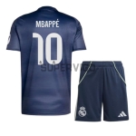 Camiseta MBAPPÉ 10 Real Madrid Segunda Equipación 2025/2026 Azul Marino Niño Kit