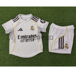 Camiseta Real Madrid Primera Equipación 2025/2026 Blanco Niño Kit (EDICIÓN JUGADOR)