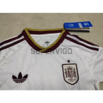 Camiseta España Segunda Equipación Mundial 2026 Blanco/Rojo Niño Kit