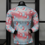Camiseta Bélgica Segunda Equipación Mundial 2026 ML Rosa/Azul Claro (EDICIÓN JUGADOR)