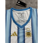 Top corto Argentina Primera Equipación Mundial 2026 Azul/Blanco Mujer