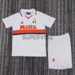Camiseta AC Milan Segunda Equipación Retro 1993/94 Blanco Niño Kit