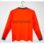 Camiseta Real Madrid Tercera Equipación Retro 2013/14 ML Naranja