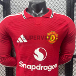 Camiseta Manchester United Primera Equipación 2026/2027 ML Rojo (EDICIÓN JUGADOR)