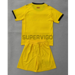 Camiseta Girona Segunda Equipación 2025/2026 Amarillo Niño Kit