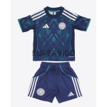 Camiseta Leicester City Segunda Equipación 2025/2026 Azul Niño Kit