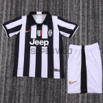 Camiseta Juventus Primera Equipación Retro 2014/15 Blanco/Negro Niño Kit