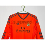 Camiseta Real Madrid Tercera Equipación Retro 2013/14 ML Naranja