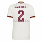 Camiseta Marc Pubill 2 España Segunda Equipación Mundial 2026 Blanco/Rojo
