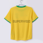 Camiseta Brasil Primera Equipación Retro 2000 Amarillo