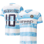 Camiseta Aguero 10 Manchester 2022/2023 City Edición Homenaje Azul/Blanco