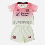 Camiseta Leverkusen Segunda Equipación 2025/2026 Blanco/Rosa Niño Kit
