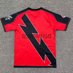 Camiseta Rayo Vallecano Segunda Equipación 2025/2026 Rojo/Negro con Parche La Liga
