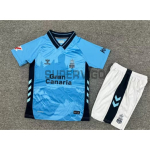 Camiseta Las Palmas Segunda Equipación 2025/2026 Azul Niño Kit con Parche La Liga