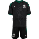 Camiseta México Tercera Equipación Mundial 2026 Negro Niño Kit