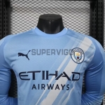 Camiseta Manchester City Primera Equipación 2025/2026 Azul ML (EDICIÓN JUGADOR)