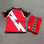 Camiseta Rayo Vallecano Segunda Equipación 2026/2027 Rojo Niño Kit con Parche La Liga