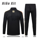 Sudadera De Entrenamiento Arsenal 2025/2026 Niño Kit Negro Versión Retro