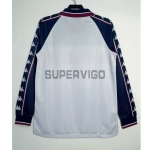 Camiseta Manchester City Segunda Equipación Retro 1997/98 ML Blanco