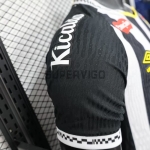 Camiseta Santos FC Segunda Equipación 2025/2026 Negro/Blanco con Publicitario (EDICIÓN JUGADOR)